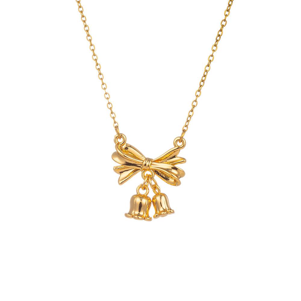 High-quality temperament light luxury full of zirconium copper micro-inlaid necklace women s real gold electroplating simple золотой