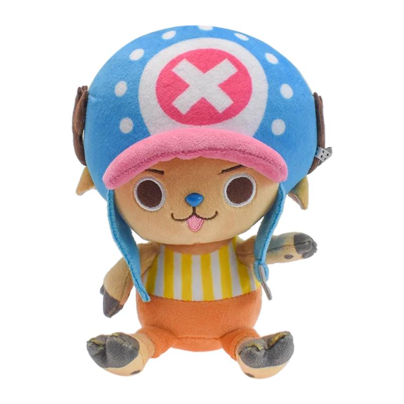 Peluche One Piece Luffy Tony Tony Chopper Ace Roronoa Zoro Bambola di Pezza Cartone Animato Anime Regali Originale 25cm