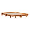 Vidaxl Bed Frame Without Mattress, Waxed Brown, 120X200 Cm, Solid Pine