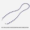 Glasses Chain Eyeglasses Vintage Style Beaded Rope Spectacle Chain