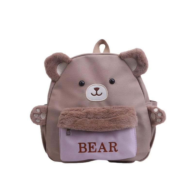 Ny supergullig gullig kreativ björn tecknad flicka ryggsäck 2025 trend utgång fritid liten ryggsäck