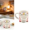 Large Capacity Drinking Cup with Ergonomic Handle Enchanting Ceramic Unicorns Coffee Mug For Daily Use