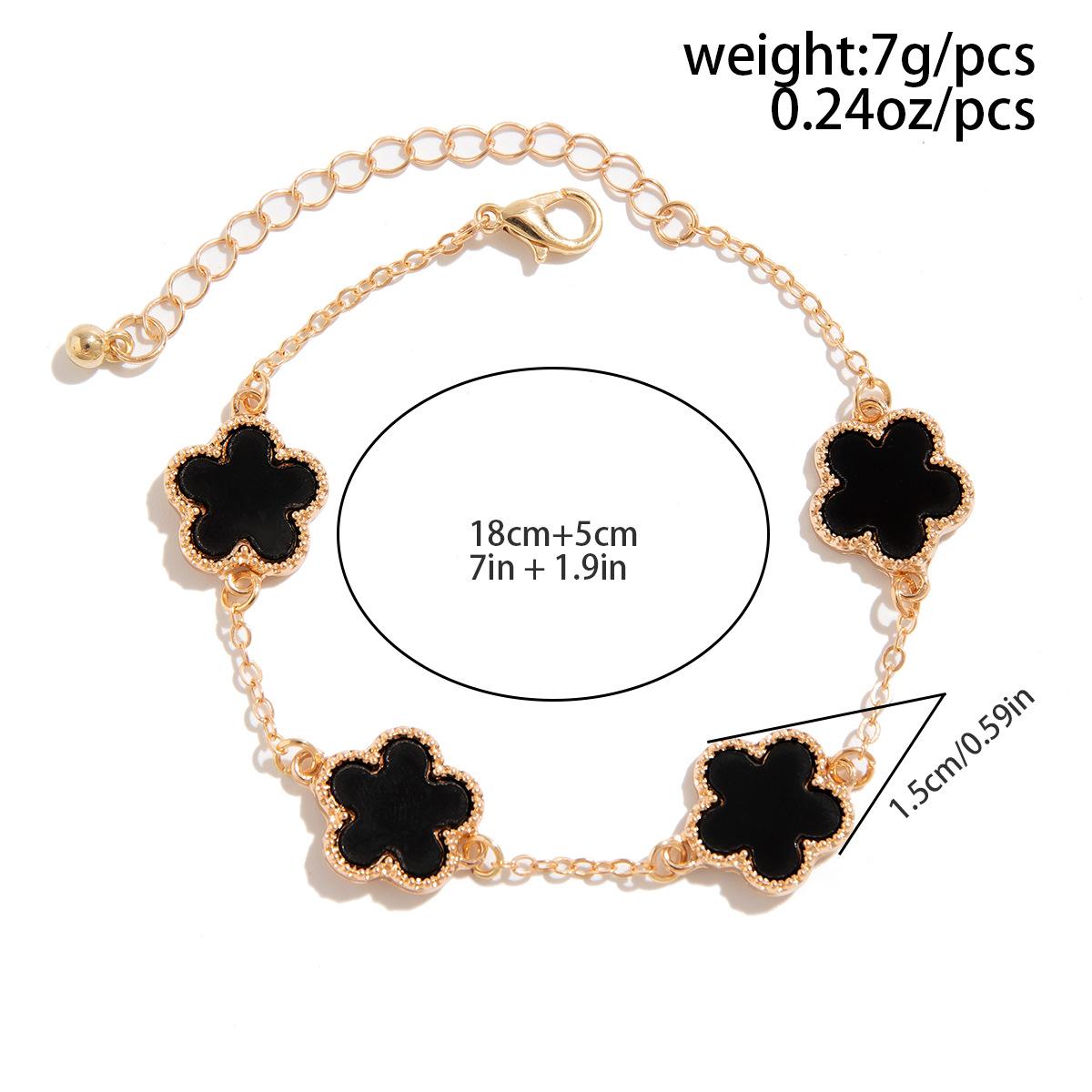 2025 Горячая Распродажа Регулируемый Новый Дизайн Позолоченный Модный Персональный Браслет Пятилистник Для Мужчин Подарок на Вечеринку