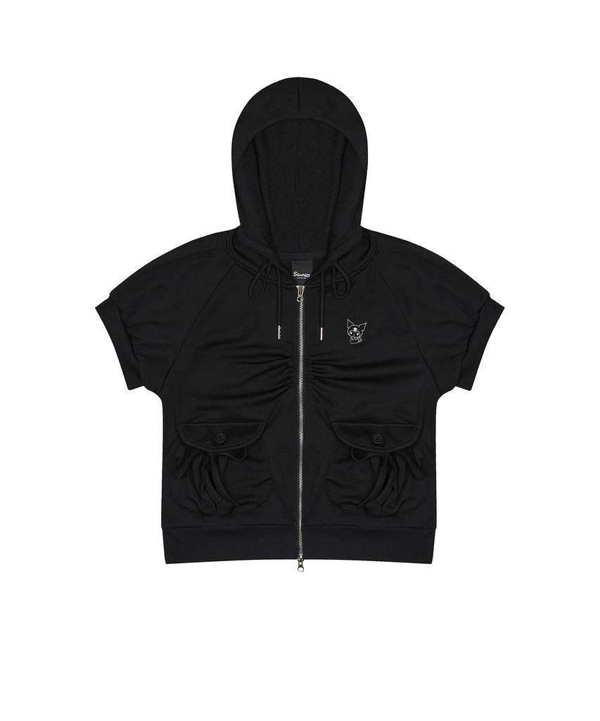 Luvistrue [Kuromi] Hooded Zipup(Black)