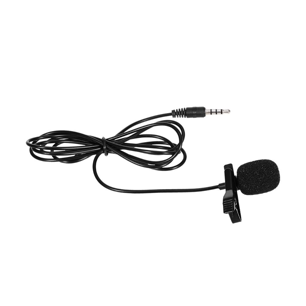 Omnidirectional Microphone 3.5mm Tie clip Microphone Mini Microphone for Computer Laptop Mobile Phone with Single 3.5mm