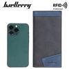 Baellerry RFID Protection Long Wallets Vintage Design Business Card Holder Bifold Wallet Purse