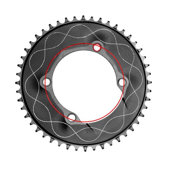 Motor Sprocket Heavy Duty Aluminum Alloy Chainring 40T To 58T Waterproof Rustproof Tooth Disc Replacement for Road Bike