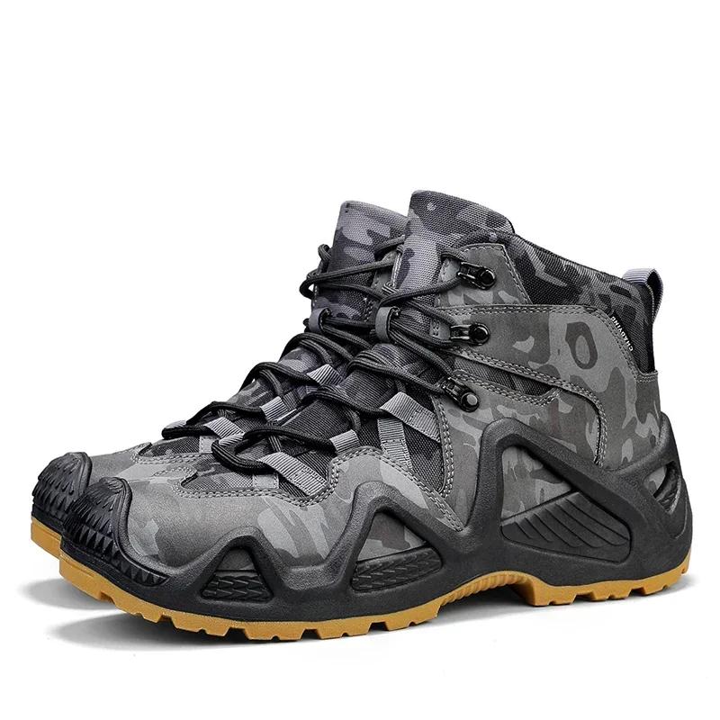 

Нековзке та зносостійке туристичне взуття Зручне робоче взуття в пустелі Осінь-зима Ботильйони на платформі Чоловіче туристичне взуття 46 чорний