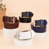 Belt, Men's and Women's Genuine Leather Pin Buckle, Top Grain Cowhide, Zinc Alloy Buckle, Waist Belt