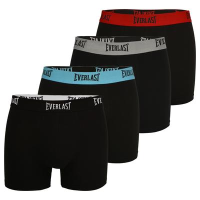 Men's Boxer Shorts Cotton Logo Black Set of 4