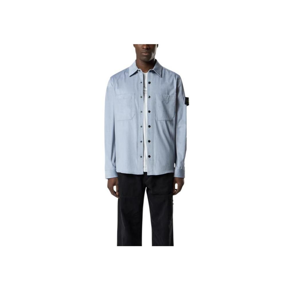 Stone Island Ss26 Spring Summer Collection Button Solid Color Long Sleeve Shirt Unisex shirts L1S151200040S0144-V0024