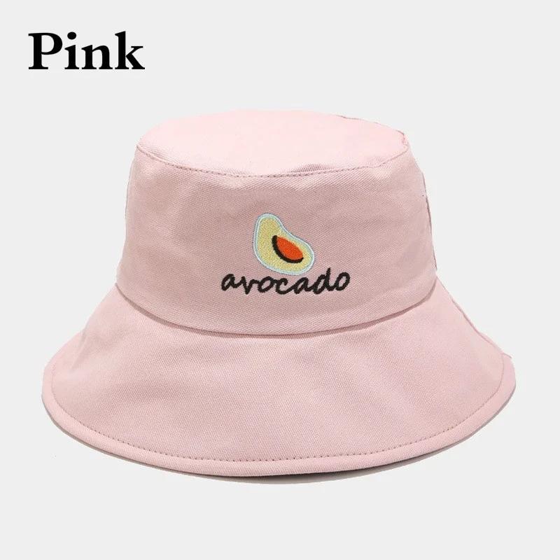 Avocado Bestickter Fischerhut Outdoor Freizeit Sonnenhut Sommer Fischerhut für Männer und Frauen(56-58cm)