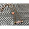 Used Qpot Q-pot Necklace Striped Candy Pink