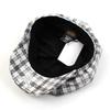 Universal Chemistry Soft Check Wool Gray Newsboy Cap