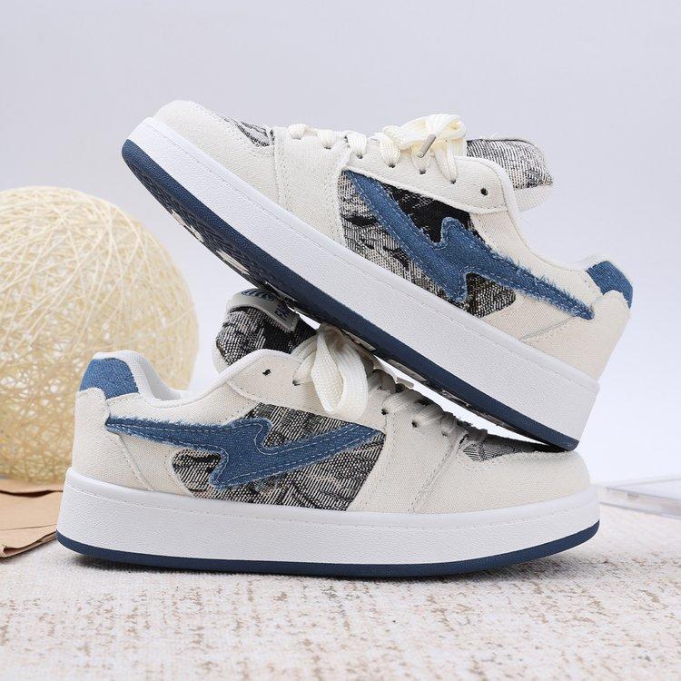 Korean Version of Niche Board Shoes Women's Autumn New Versatile College Style Sports Shoes Casual Color Matching Couple Bread Shoes