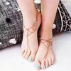 Trendy Multilayer Beaded Tassel Anklet for Women: European & American Style
