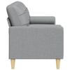 Vidaxl 3-Osobowa Sofa Z Poduszkami, Jasnoszara, 210 Cm, Obita Tkaniną