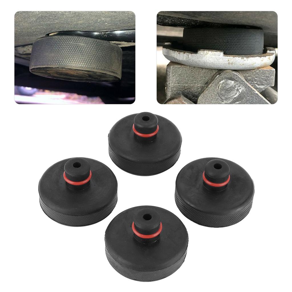 4pcs Rubber Jack Lift Pad Support Chassis Adapter Fit for Tesla Model 3Model YModel SModel X
