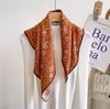 Spring, autumn and winter new high-end silk scarf women's fashion temperament printed shawl double-sided silk scarf