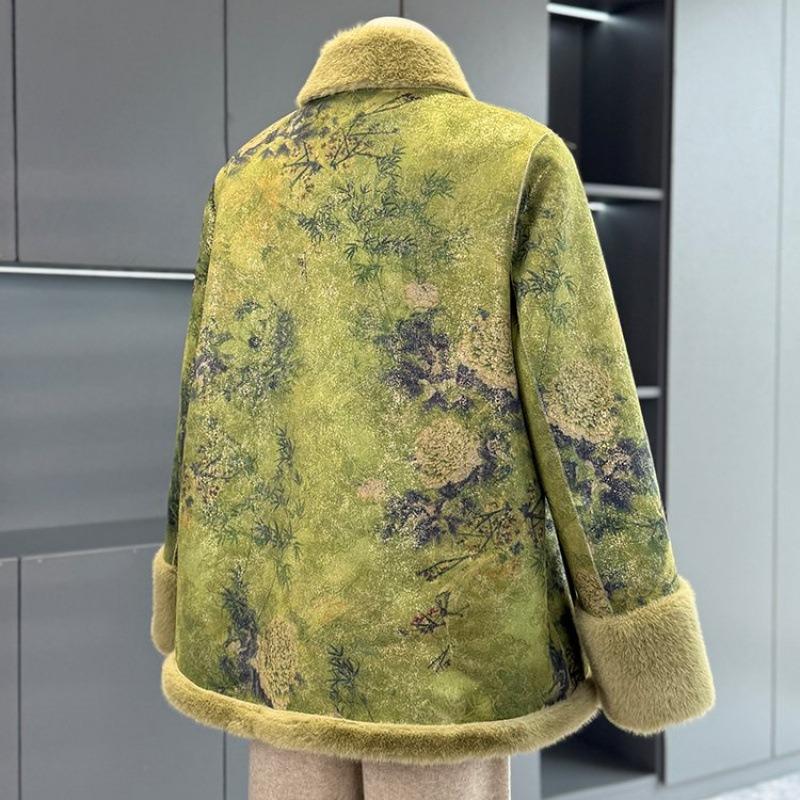 Fleece and thickened double-sided double-wear noble autumn and winter mink fleece jacket, new women's coat, worn on both sides