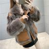 Winter Faux Fur Coat Women Korean Style Short Warm Fashionable Jacket