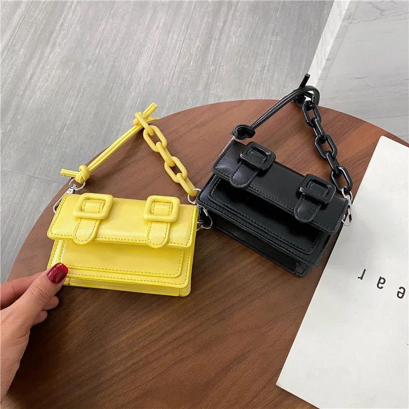 Women Shopping Small Bag High Quality Casual Mini Bags Vintage One Shoulder Bags Female Solid Color Street Handbag