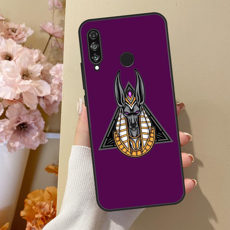 Egypt God Horus And Anubis For Huawei Nova 12i 8i 11i 12s 9 10 SE Y60 Y70 Y90 Y72 Y73 Y61 Y91 P60 Pro P30 P40 Lite Case
