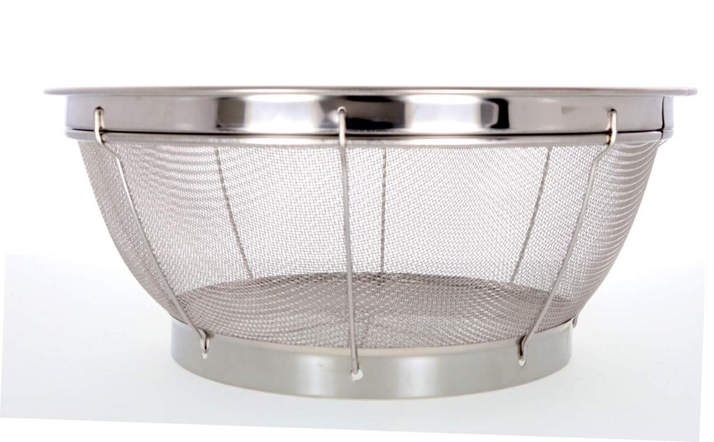 Made In Japan TAKAGI Deep Silver Colander, 35cm,