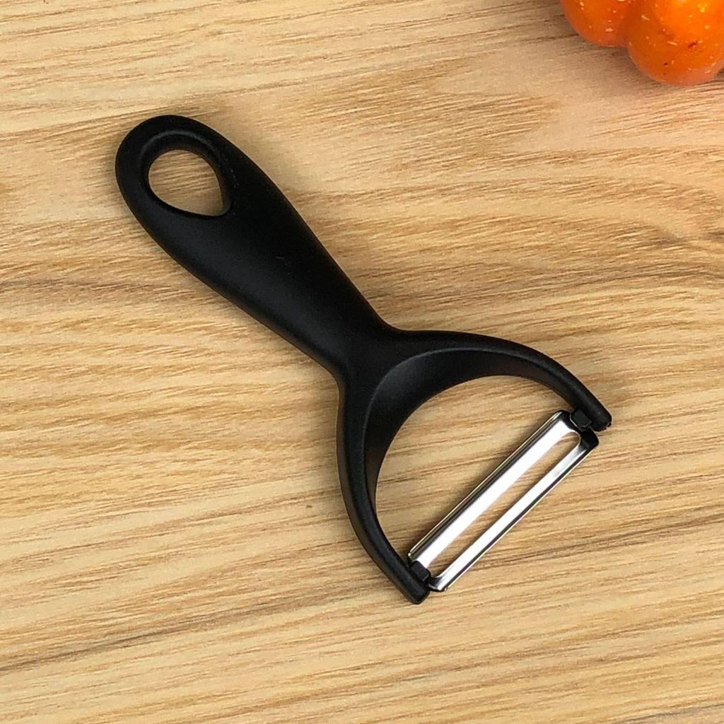 Edelstahl Melonen-, Obst- und Gemüseschäler mit Kunststoffgriff - Küchenhelfer