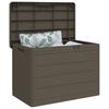 Outdoor Cushion Box Brown 77.5 x 44.5 x 53 cm Polypropylene