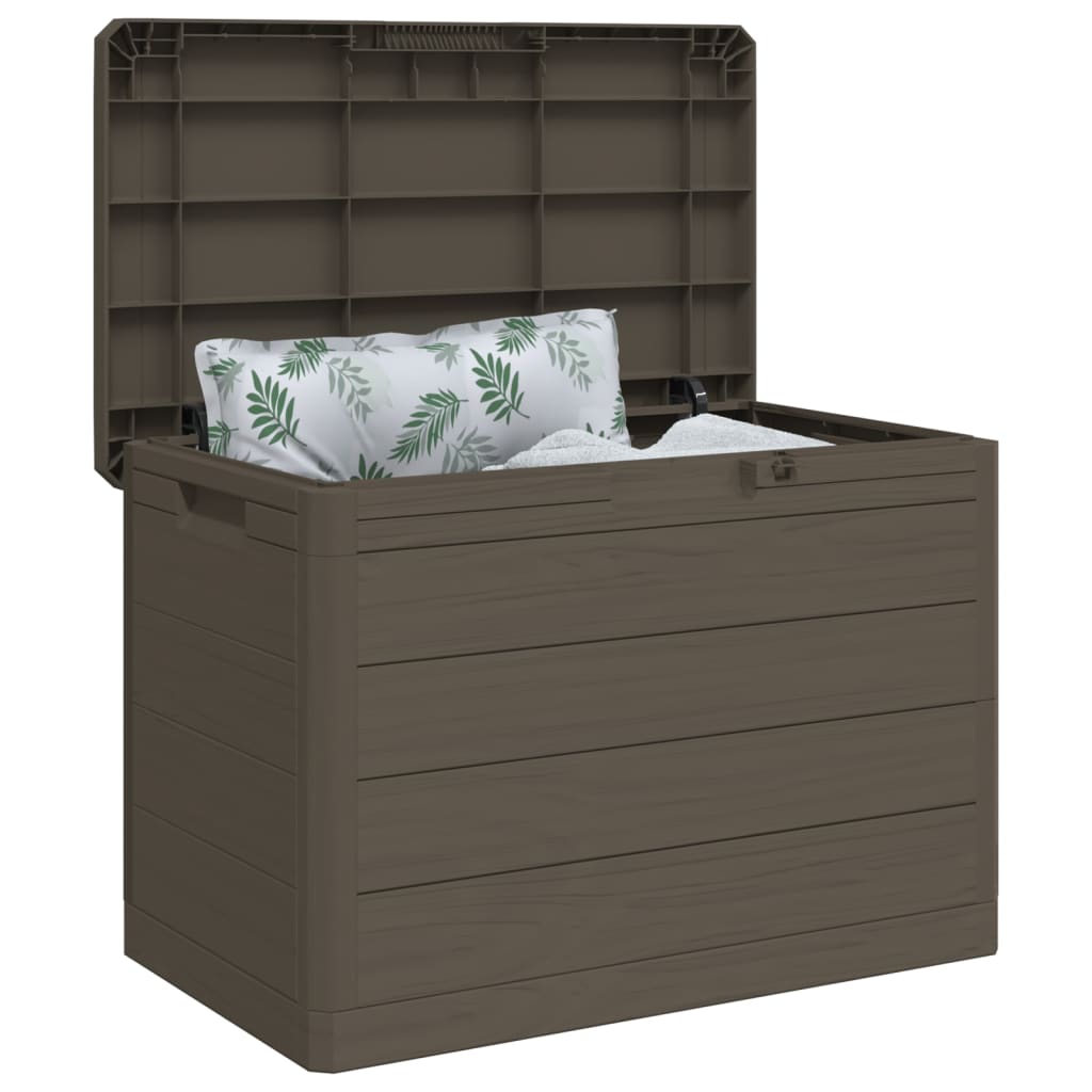 Outdoor Cushion Box Brown 77.5 x 44.5 x 53 cm Polypropylene