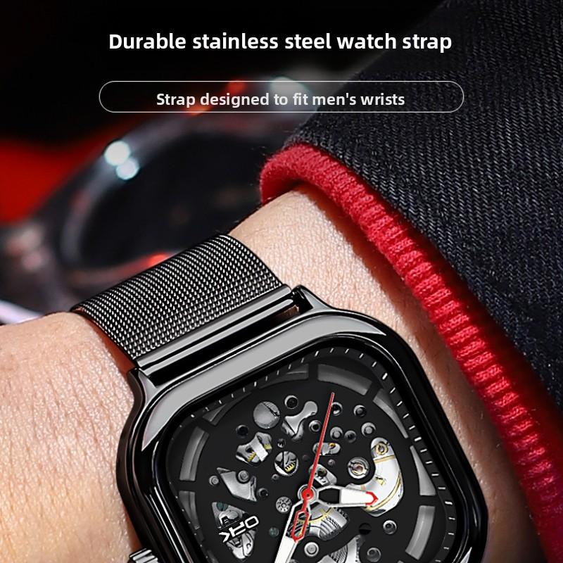 OPK Brand Watch Personality Classic Personality Square Dial Mechanical Watch Men Watch Men