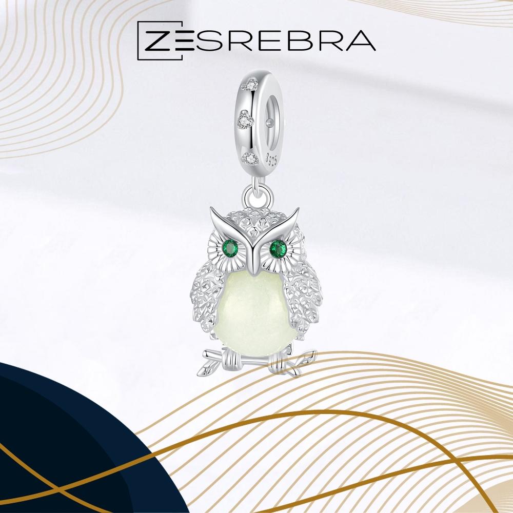 Charms Glowing Owl Fluo Pr 925 Pendant Bead Owl Wisdom