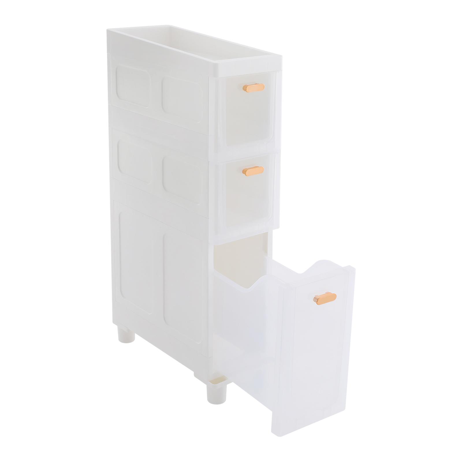 

Шкаф для хранения на полу в ванной, Узкий тонкий шкаф для хранения, Органайзер для ванной для кухонь, спален, гостиных, Прозрачный ящик чистый