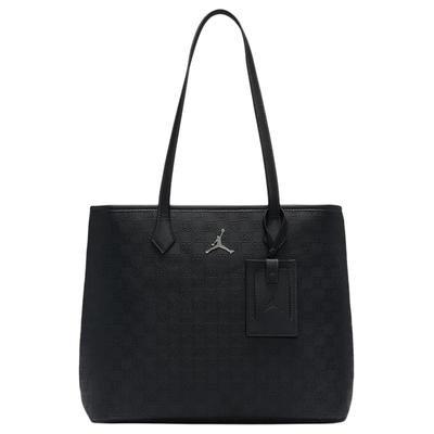 Monogram Polyurethane Tote Bag, Shopping Bag, Handbag, Shoulder Bag Unisex Black HV2860-045
