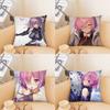 Mash Kyrielight Animated Game Fate Grand Order Pillow Case Fashion Square Pillowcase Bedroom Sofa Room Ins Decoration Leisure
