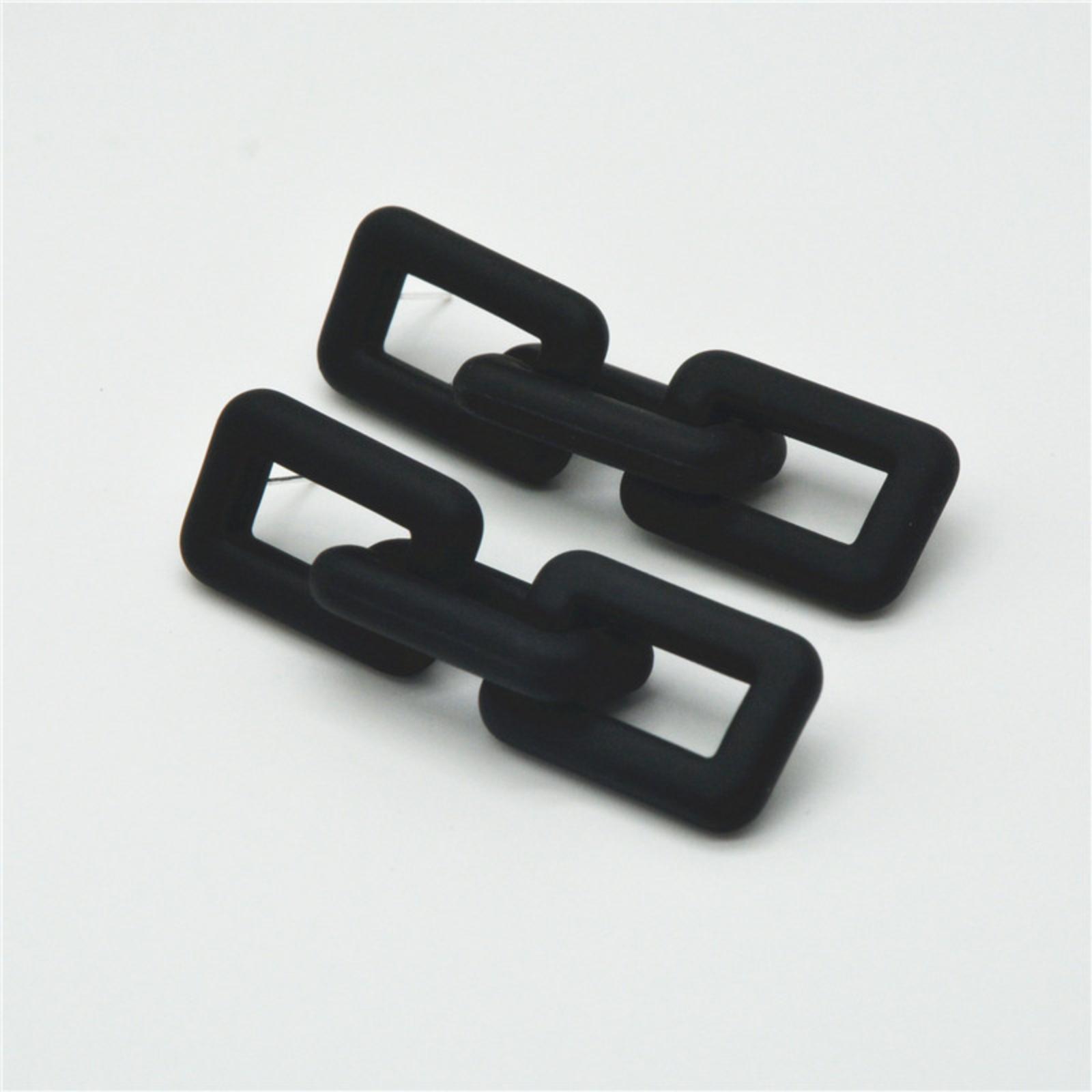 

Цветные серьги-заявления для женщин, не тускнеющие серьги-гвоздики, цветные модные серьги One Size чёрный