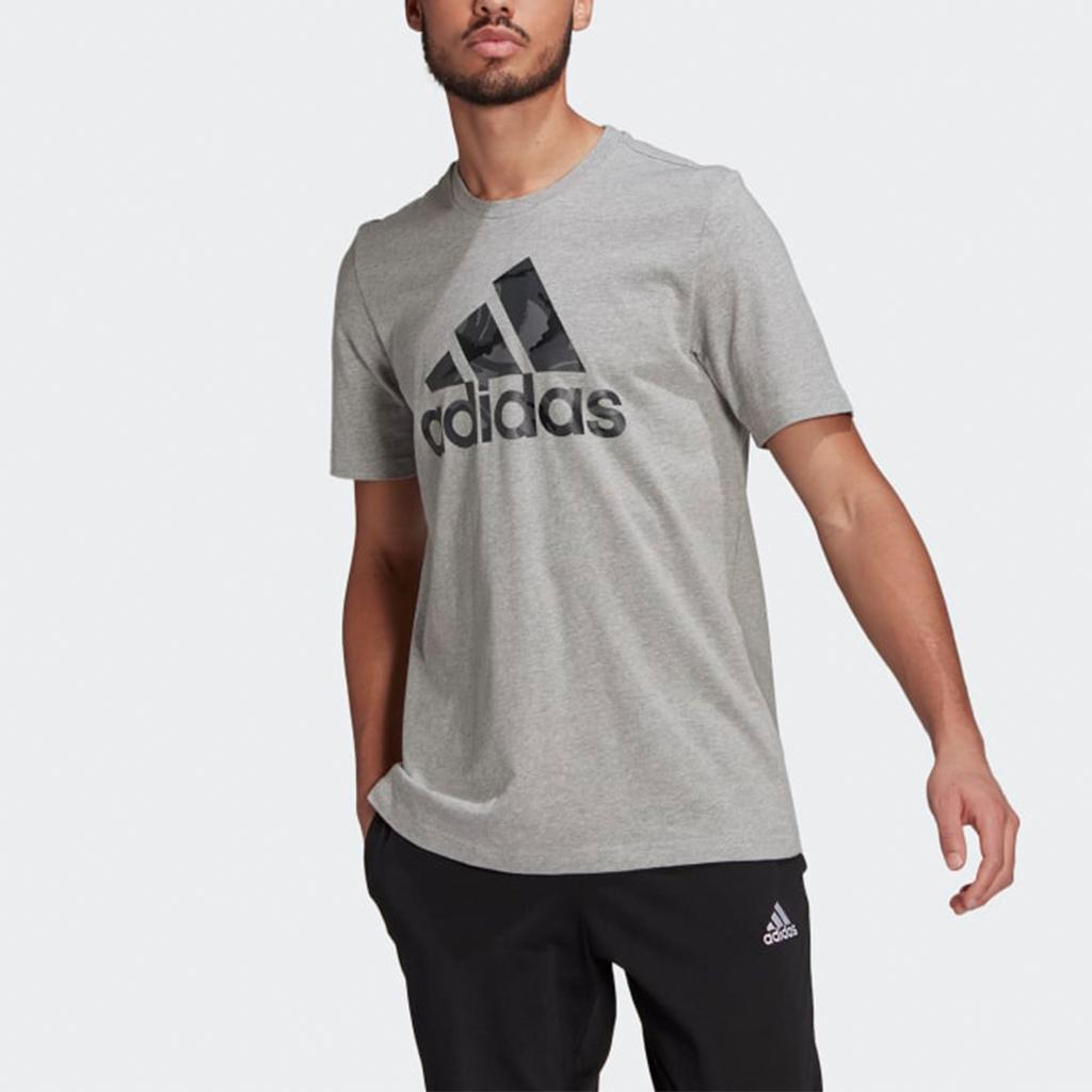 New Adidas T Shirts Men Gray GK9637