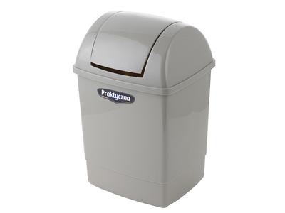 Plastic Trash Can Clip 26L Light Gray -Ben