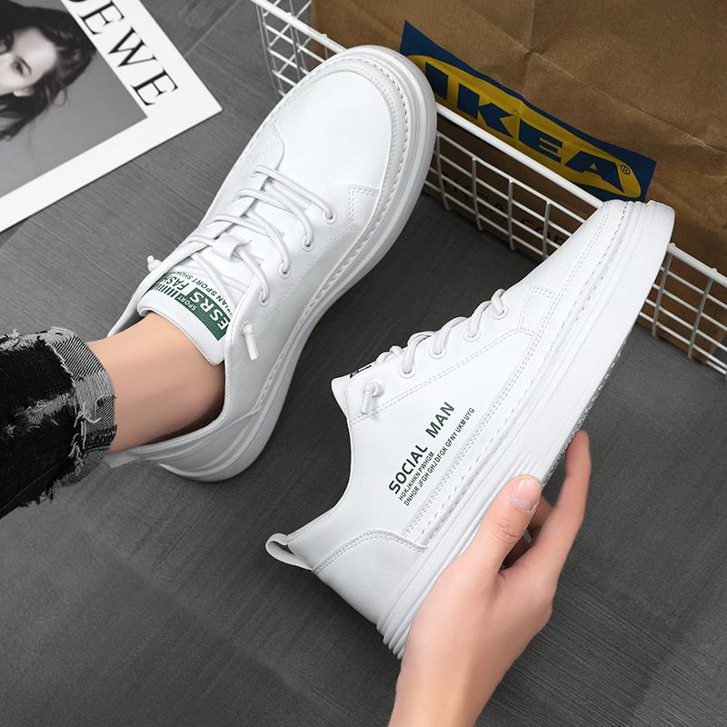 Men's Casual Sneakers Fashion Designer Sneakers Outdoor Comfortable Leather Shoes Summer Versatile Chunky Shoes Tenis Masculino