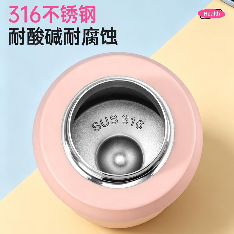 Water Bottle Boutique Stainless Steel Vacuum Thickened Thermos Cup Accompanying Student Water Cup Straw Coffee Cup