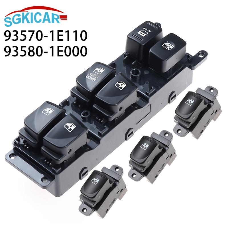 ODIDIO 93570-1E110 93580-1E000 Car Power Window Switch 935701E110 935801E000 For Hyundai Accent 2006-2010
