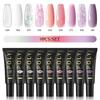 PHOENIXY Poly Nail Gel na prodloužení nehtů Rychlý stavební gel na prsty s 37 barvami Poly Nail Gel na prodloužení a akrylový gelový lak na nail Art