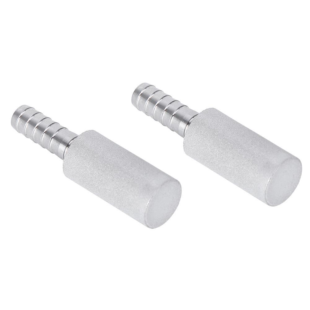 2Pcs 0.5 Diffusion Stone Stainless Steel Aeration Stone with 1/4 Inch Outer Diameter Barb