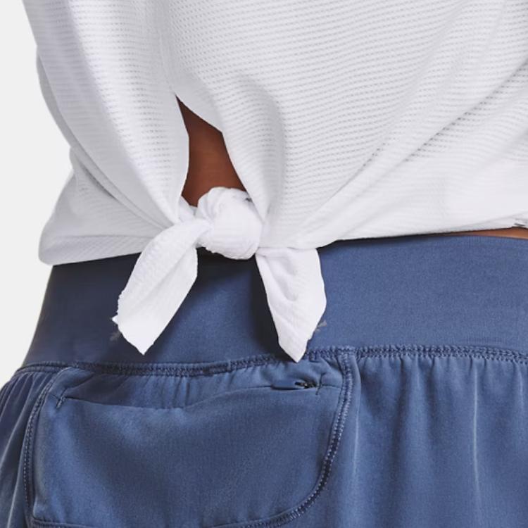 Under Armour Solid Color Running Sports Crew Neck Short Sleeve T-Shirt Women Tops White 1361926-100