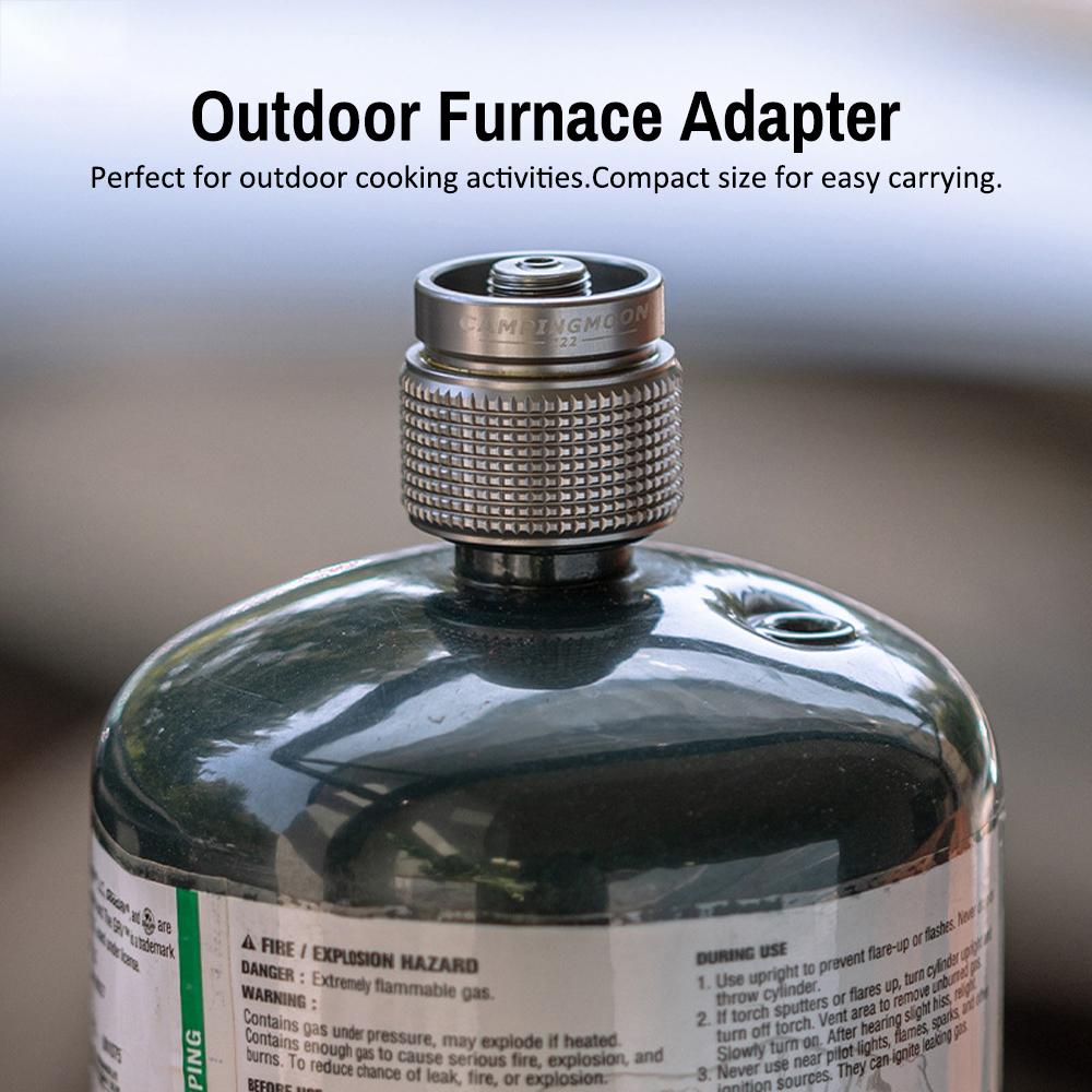 QCC Furnace To Propane Gastank Adapter Outdoor Camping Picnic Stoves Accessory Brass Connector for