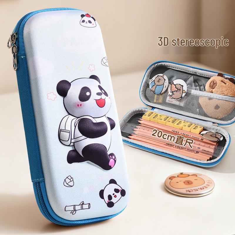 EVA 3D Capybara Pencil Case - Large Capacity Cartoon Pencil Box for Kids