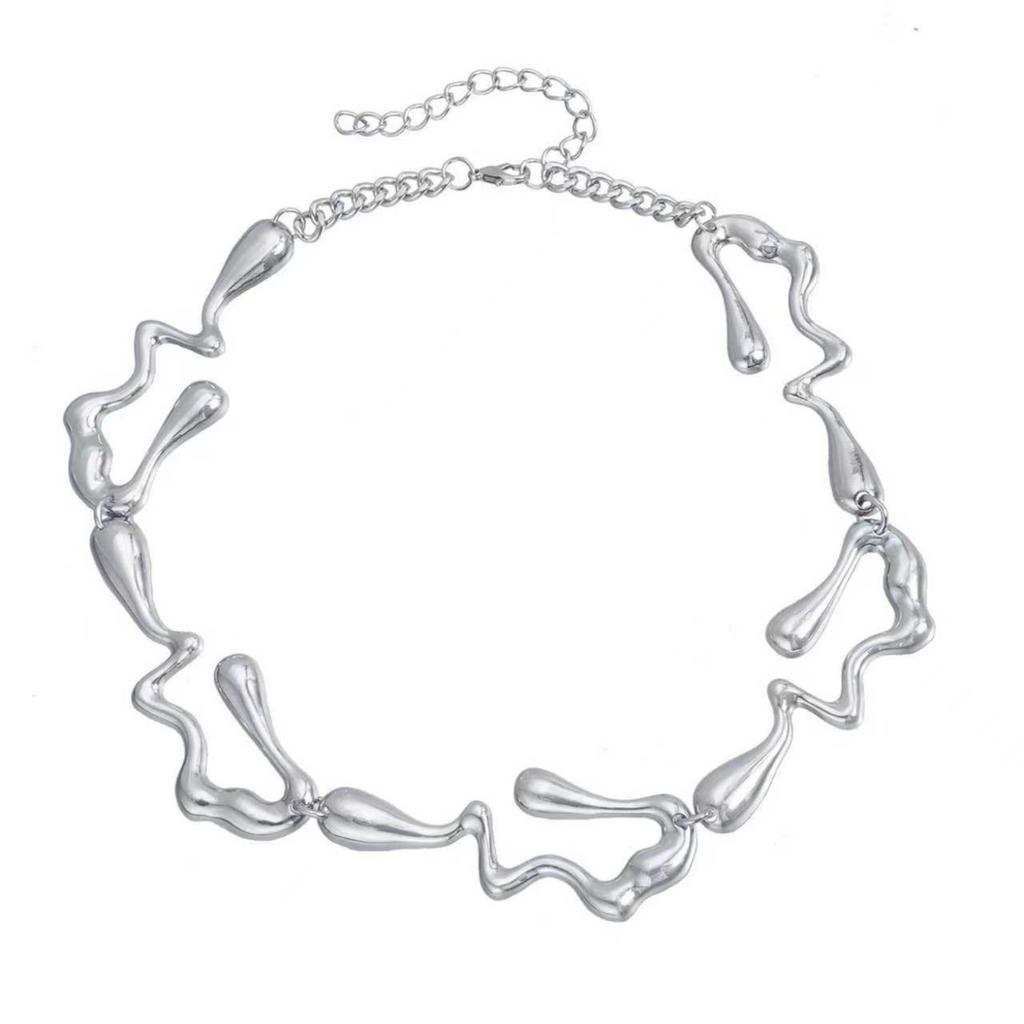Irregular Necklace Earrings, Fashionable Retro Necklace Earrings