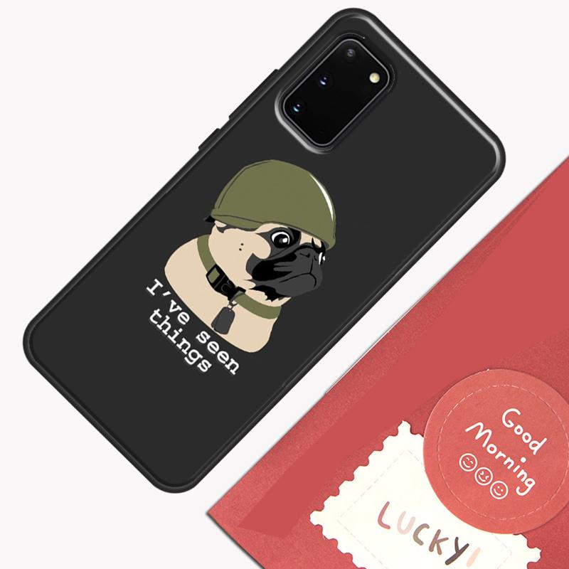 Lustige Cartoon Mops Handyhülle Für Samsung Galaxy S25 S26 Ultra S20 S21 S22 S23 S24 Plus S9 S10 S25 FE Hülle Schale