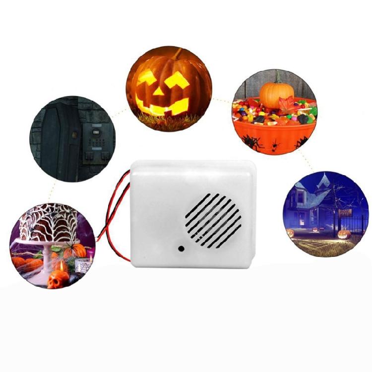 Eerie Halloween Voice Triggered Scream Speakers Sound Activated Screamer Props Frightening Haunting House Accessory